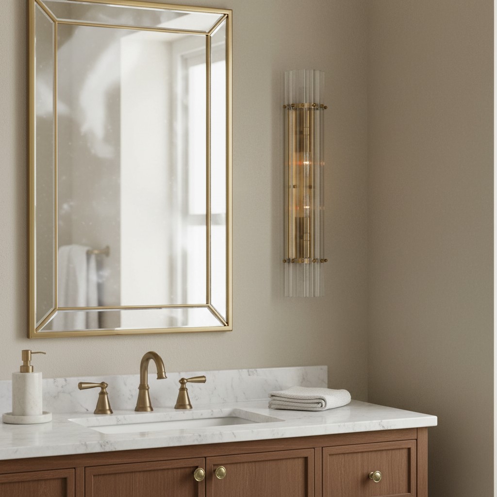 Vintage Luxury Ribbed Crystal Wall Lamp