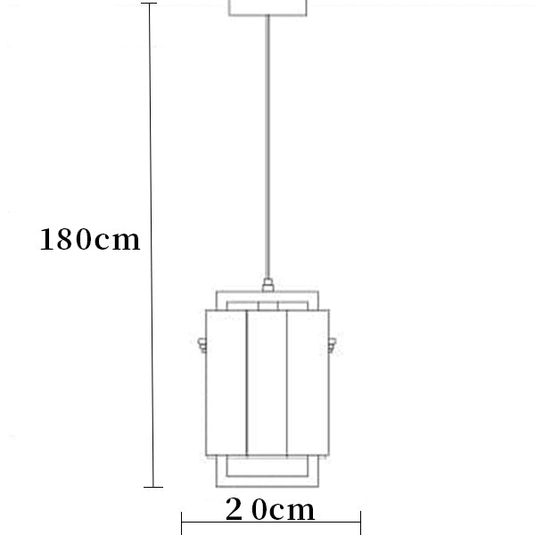 Square Frame Cracked Glass Lampshade Wall Lamp
