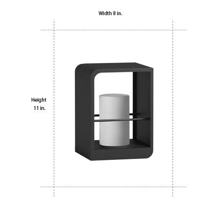 Faroles de exterior impermeables con marco rectangular Dazuma