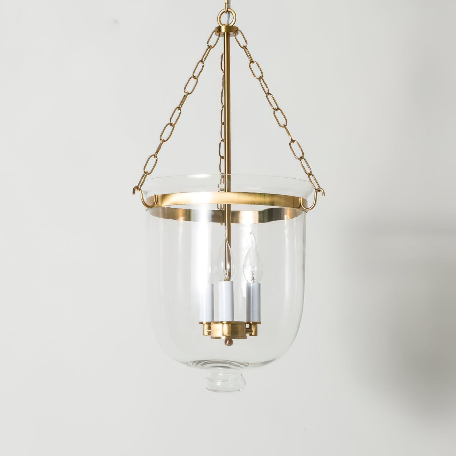 Lampe suspendue Chelsea illuminée, vue complète du produit
