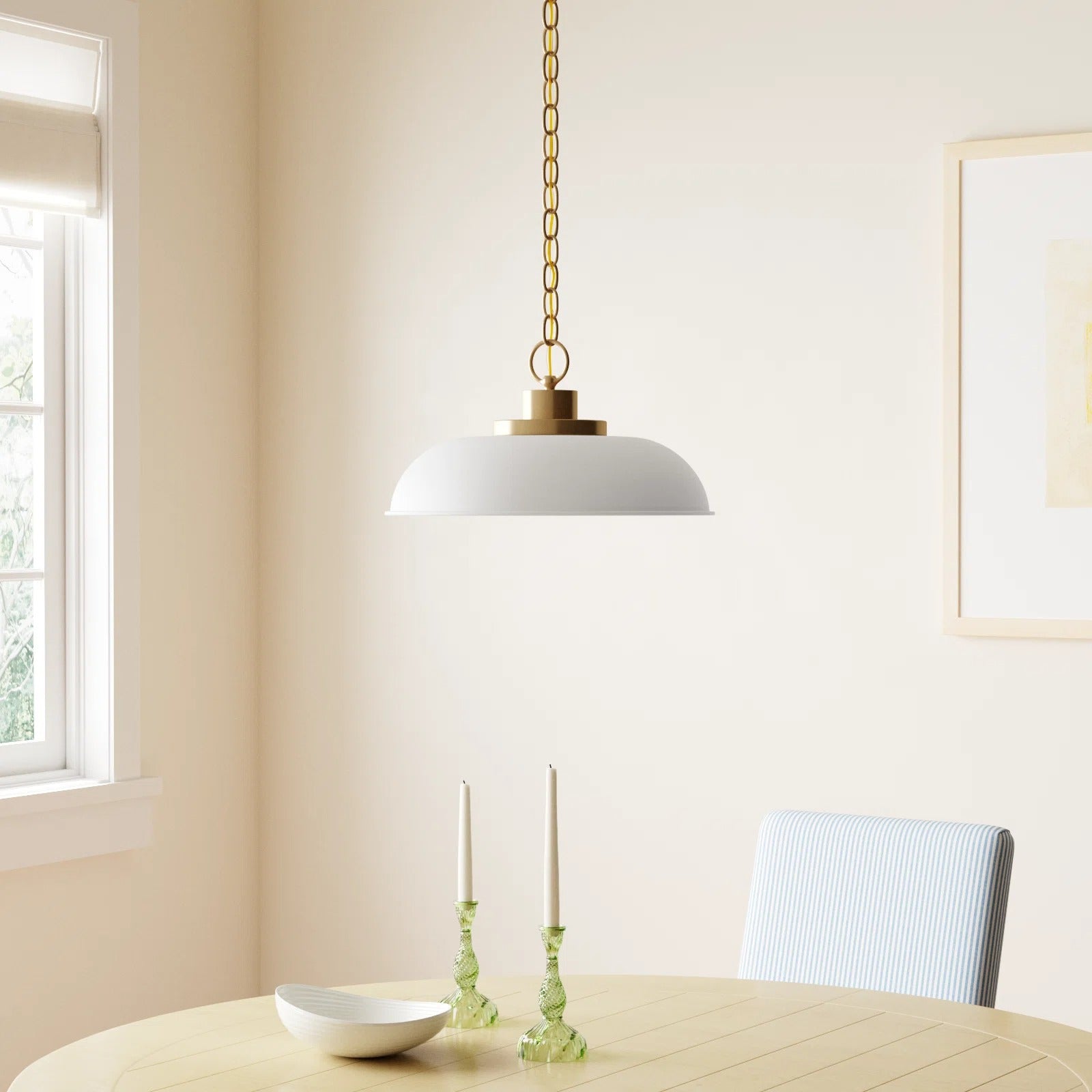 Suspension dôme en métal blanc moderne Briony Scene2.webp__PID:d8481177-620b-4731-97af-c617f7a04cda