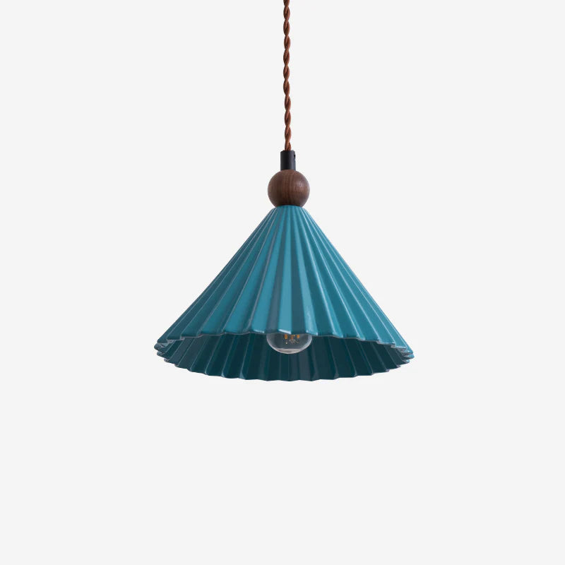 Eirene Minimalistyczna plisowana ceramiczna lampa wisząca w kształcie stożka (15).webp__PID:6d67fa38-69ab-4aa5-94bd-056923e08794