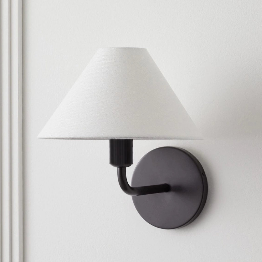 Kinkiet Thalia Wabi-Sabi Fabric Cone Wall Sconce-gd.webp__PID:2367ebc3-6e7f-4a8d-974c-aae389e9b93e