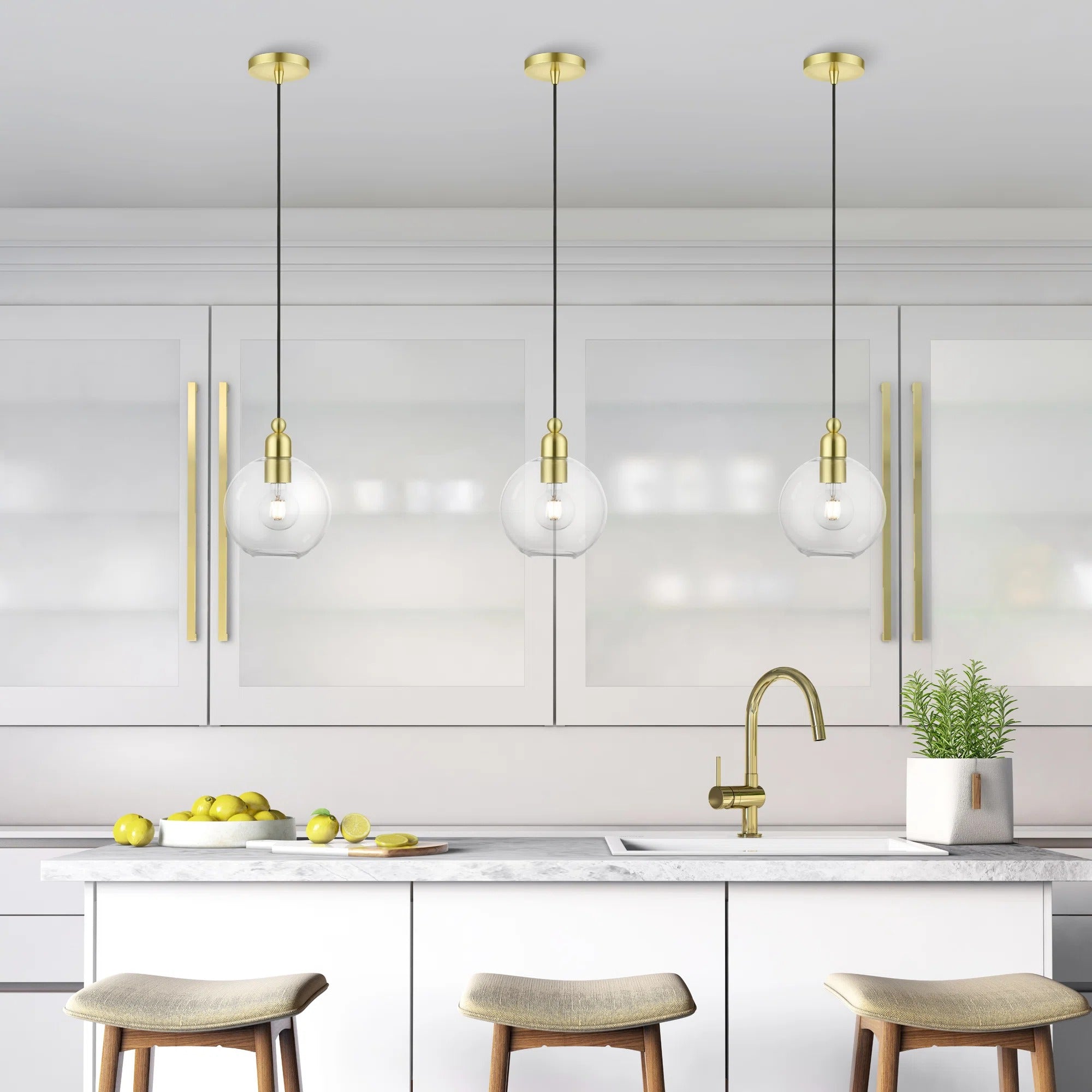 Elle Minimalistische Pendelleuchte mit Klarglaskuppel scene2.webp__PID:4520e05c-af37-4727-9d17-c7d3b8a5a12e