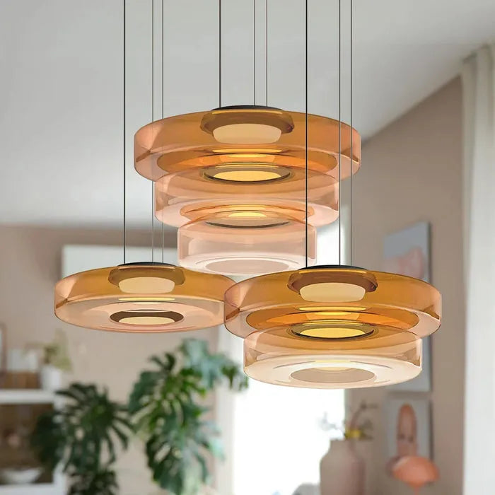 Glaucus Modern Multi-Layer Creative Glass Pendant Light
