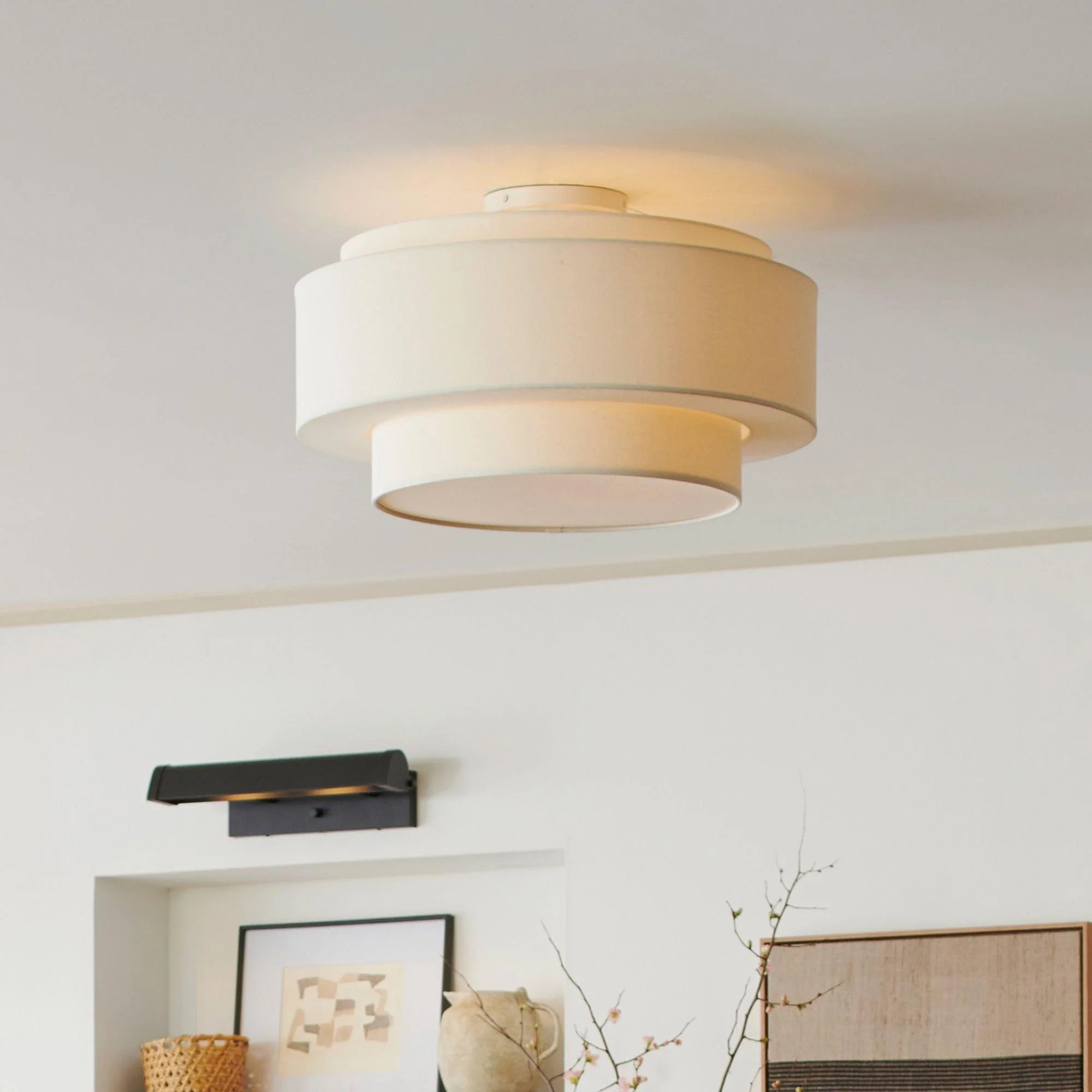 Oriana Modern Cream White Tiered Drum Linen Ceiling Light (2).webp__PID:86ba8378-0669-4db6-b2a1-96e2f6ffff1a