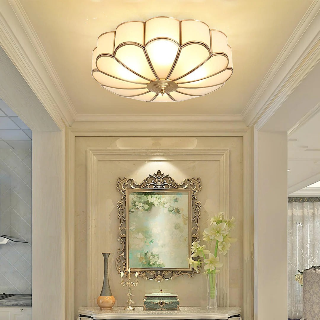 Cleo Vintage Floral Glass Ceiling Light scene3.webp__PID:9690aa16-6359-43ed-ae42-24fe62dc2eff