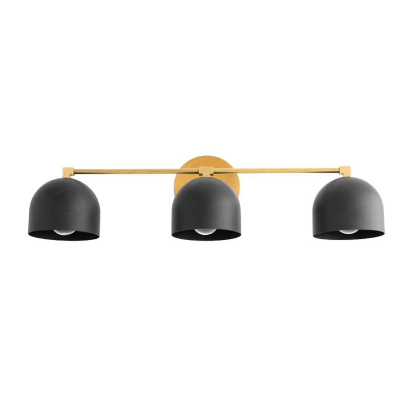 Nordic Metal Deep Ball Vanity Sconce measurement detail image