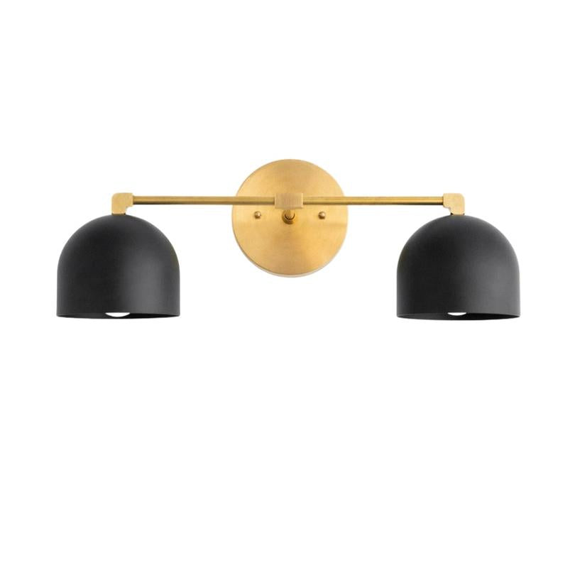 Nordic Metal Deep Ball Vanity Sconce product specification image
