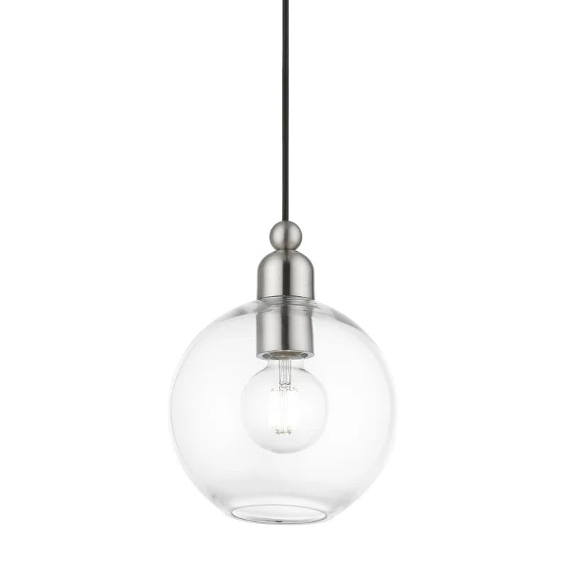 3 gebürstetes Nickel Elle Minimalist Clear Glass Dome Pendelleuchte.webp__PID:829ca2cb-3045-40e0-9caf-37e7275d17c7