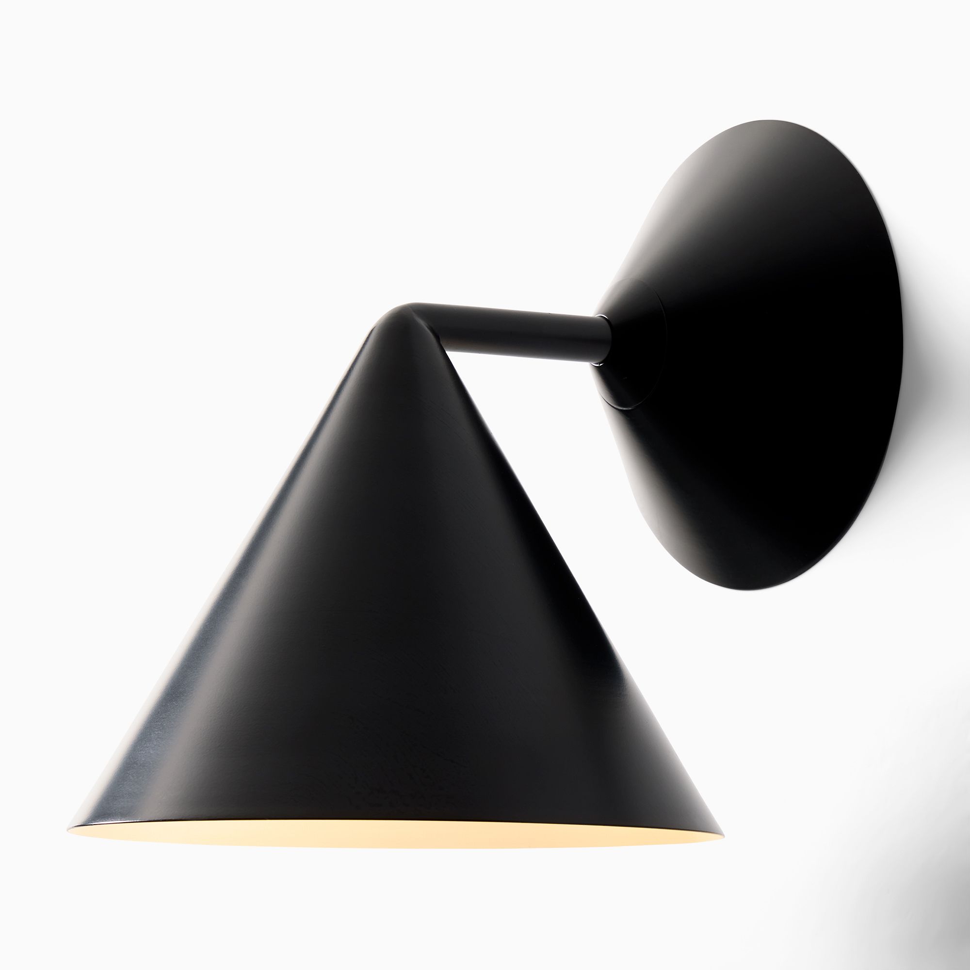 Zobacz produkt – matowa czarna lampa ścienna Harold Cone