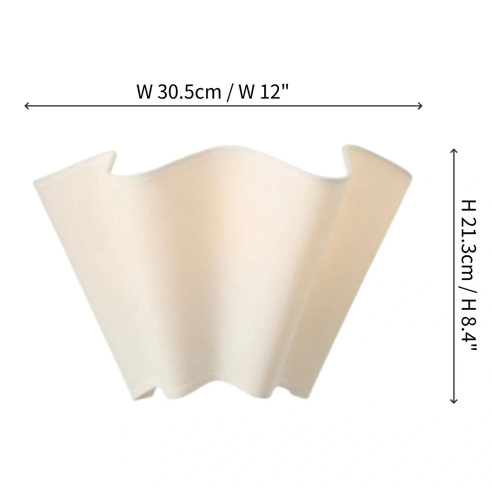 Schéma dimensionnel de l'applique murale Isaac indiquant une largeur de 30,5 cm et une hauteur de 21,3 cm.