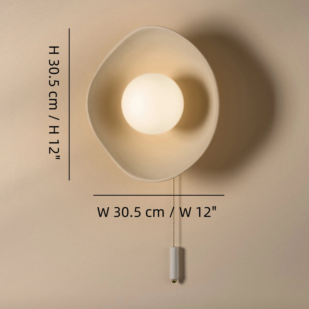 Sconce da parete in ceramica ciotola moderna Ember1_副本.webp__PID:3699f3d4-bd42-4de9-9a61-cb990d242a53