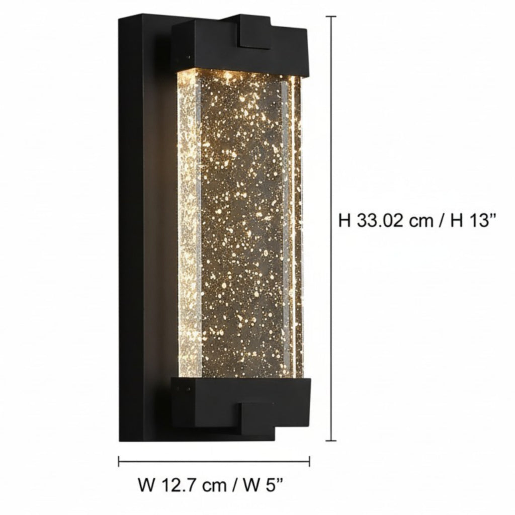 Xylia Moderne Außenwandleuchte aus Blasenkristall.webp__PID:a93aa422-40f6-41ca-a367-0c3114605f8d