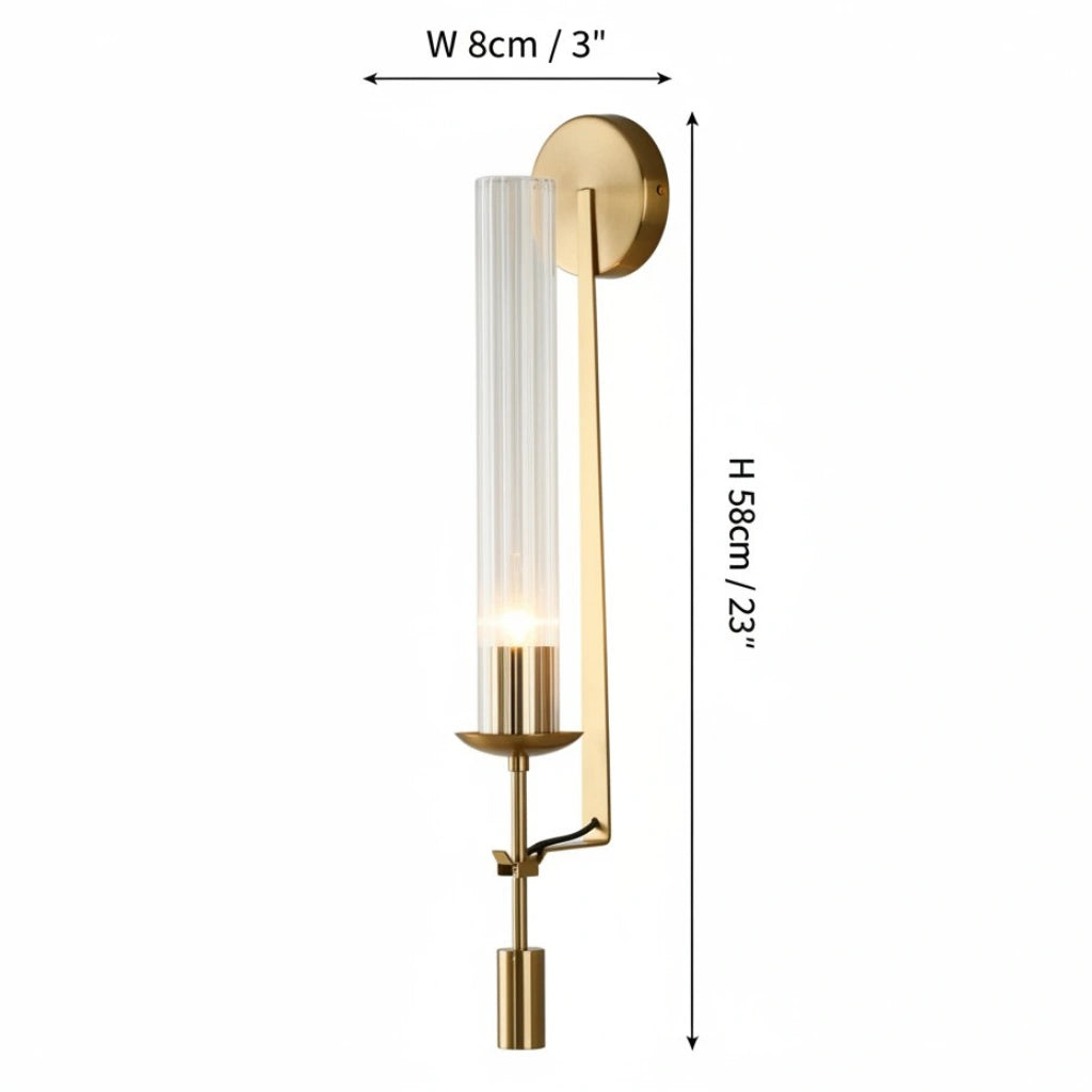 Applique murale LED moderne Jerry en laiton et verre tubulaire6.webp__PID:2d0f0804-3541-4d66-8c01-26d11e319985