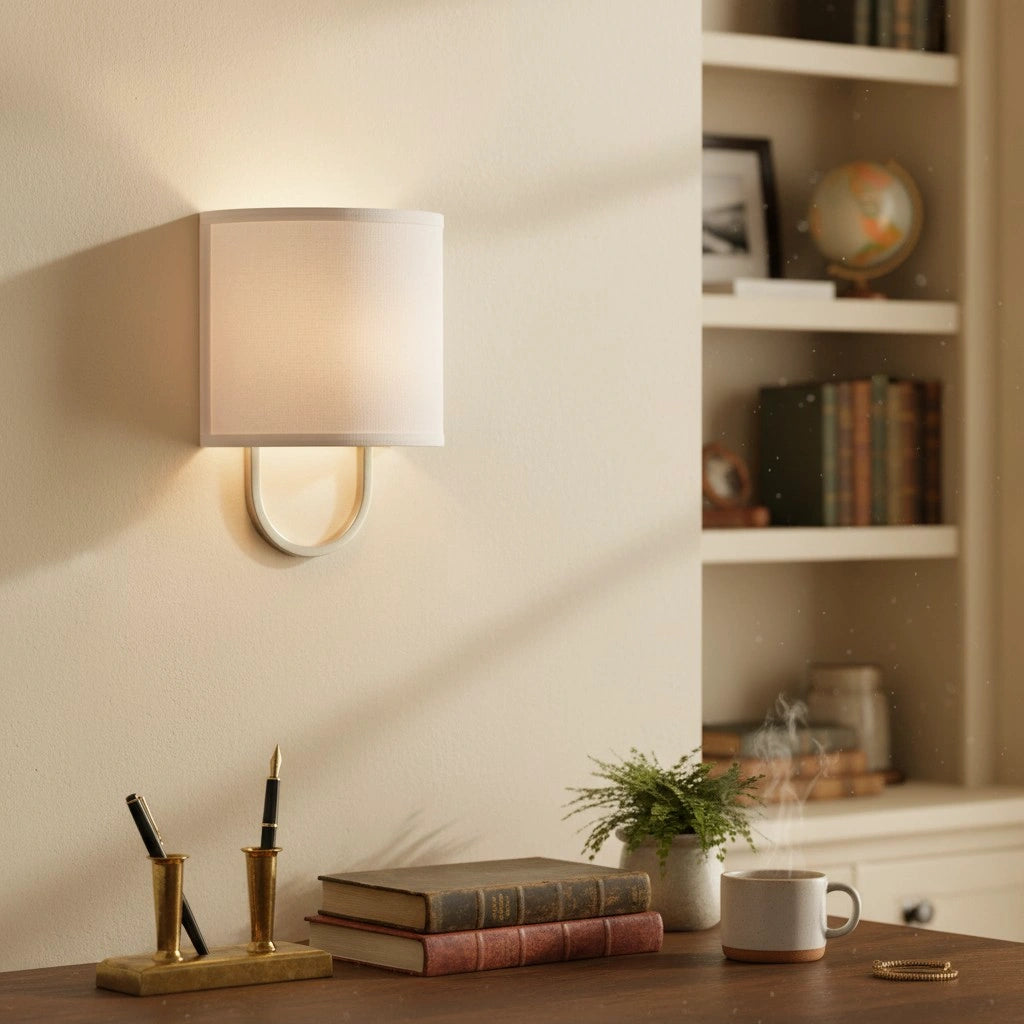 Aplique de pared de metal con pantalla de tela moderna Edena13.webp__PID:cbfdbbeb-0733-424c-a845-7d8eebf3e243
