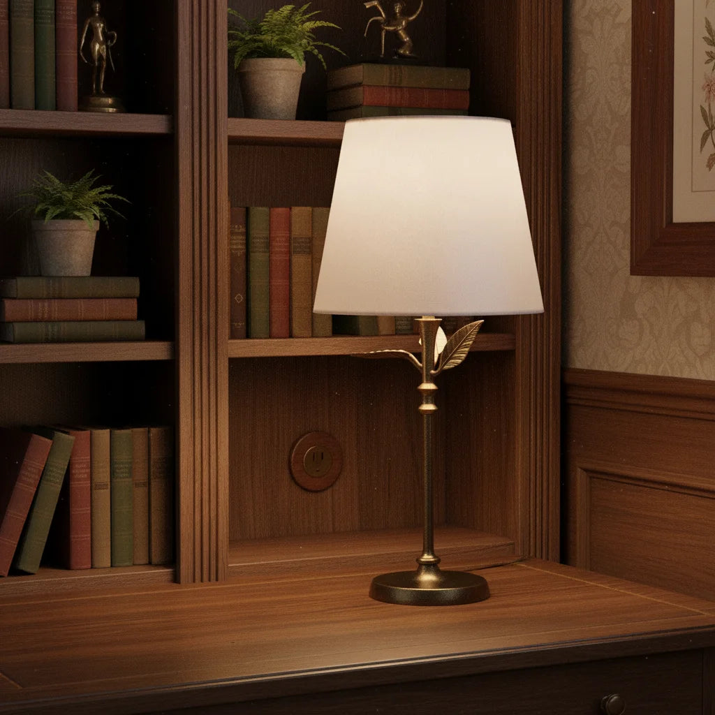 Lampada da tavolo Clara retrò in ferro battuto con pianta in ottone (14).webp__PID:498bd1e9-09be-449b-b3f2-7201f8a5146f