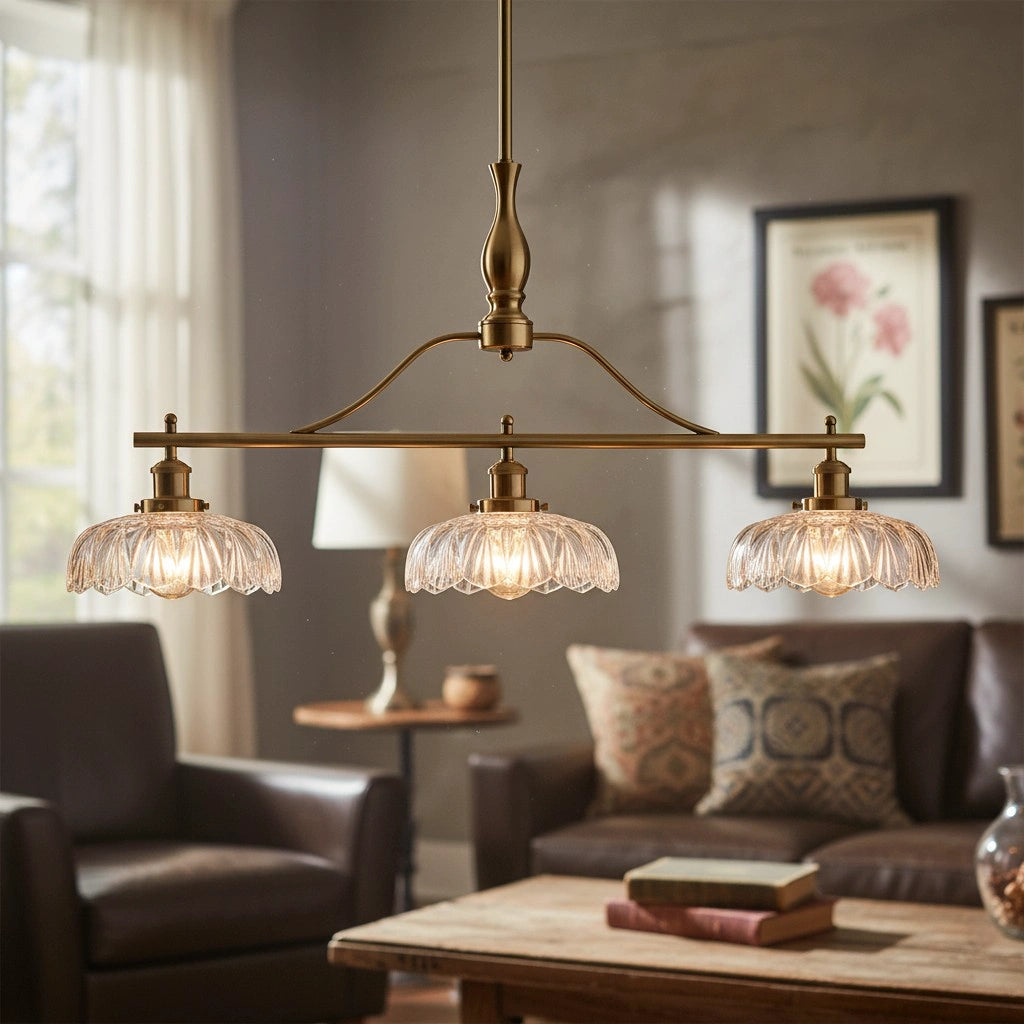 Lampadario a 3 luci Rowan vintage in vetro testurizzato2.webp__PID:40d6d3df-b71a-4cb5-8ae5-1a643bbb1939