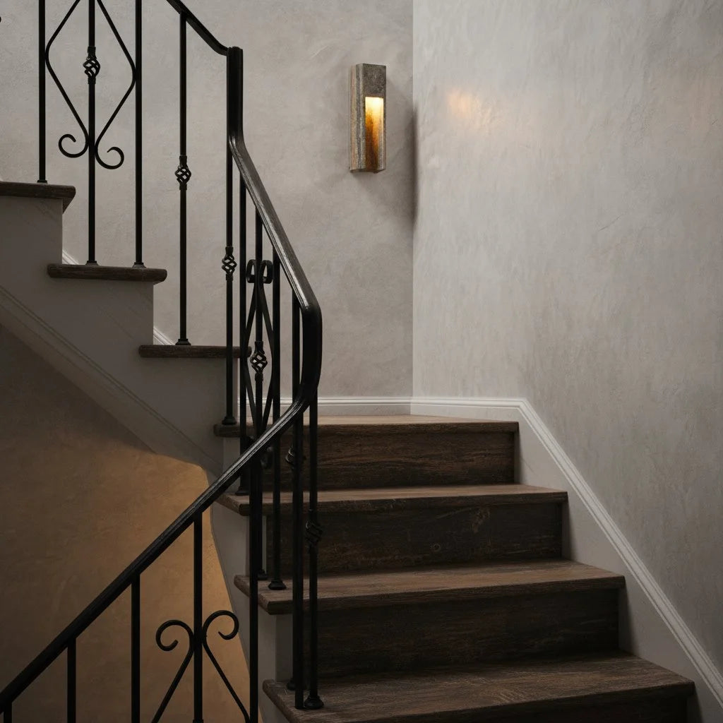Sconce da parete minimalista in travertino per interni ed esterni Zoey grigio scuro 6.webp__PID:0b26fa18-3e25-4e52-a565-08aabd4768f9