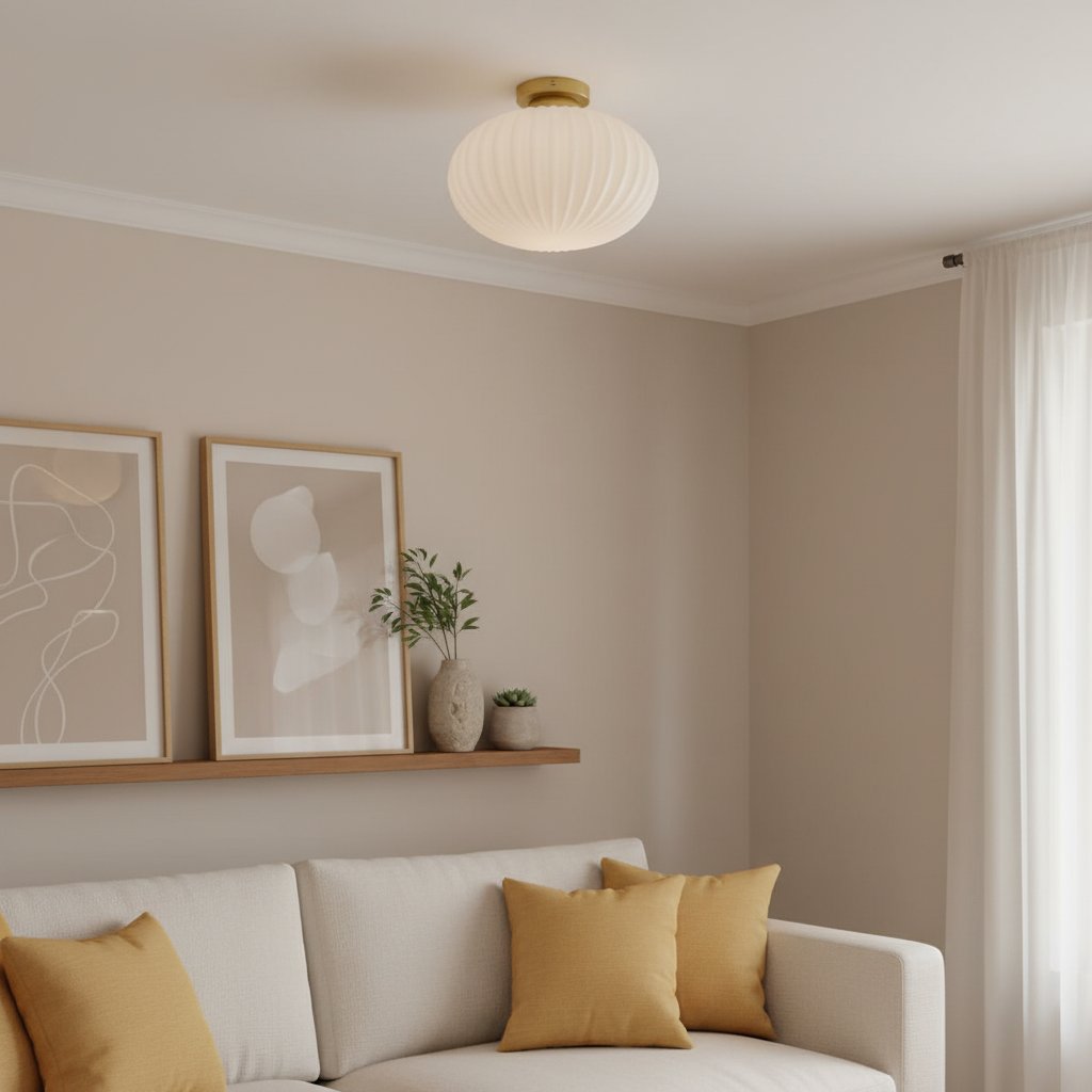 Plafoniera Conch in ottone e vetro bianco latte (16).jpg__PID:d125bfa9-f148-47c0-ac4c-51eb0e9b3d65