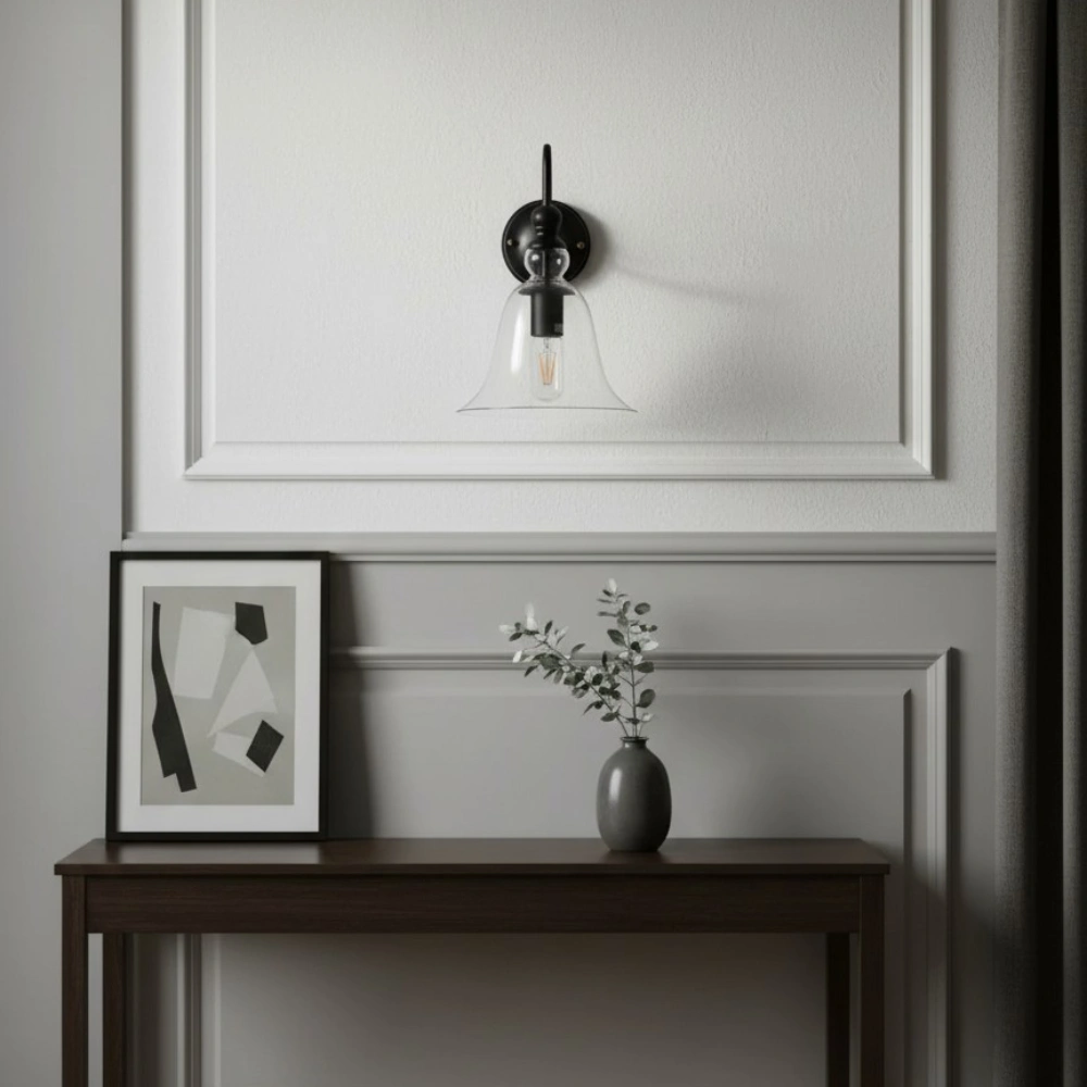 Lampada da parete in vetro rurale vintage Riggs91.webp__PID:023b7476-d635-43f1-983a-234c210bb0a8