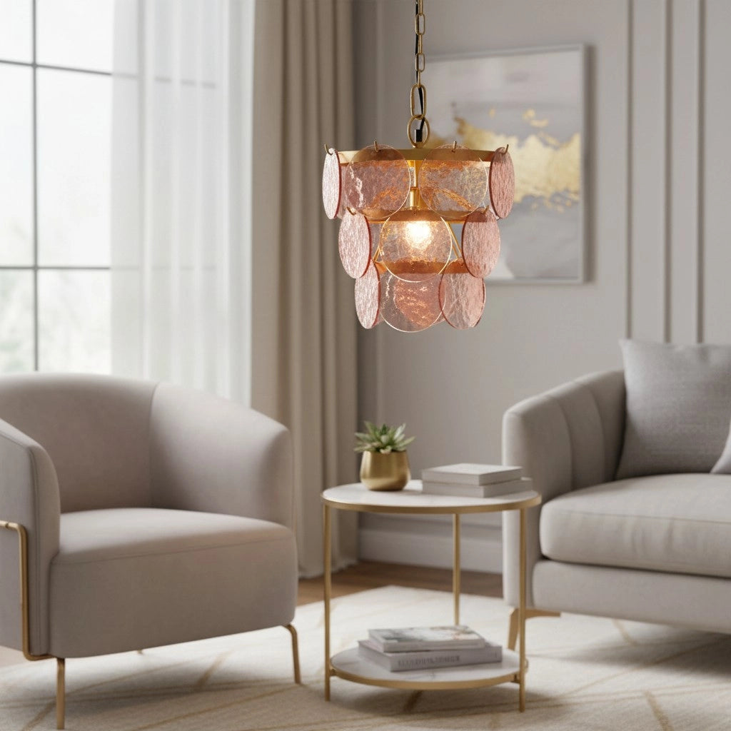 Brage Luxurious Glass Layered Scallop Chandelier10.webp__PID:00c98de0-b4a6-433e-8ba3-7235dbc0df72