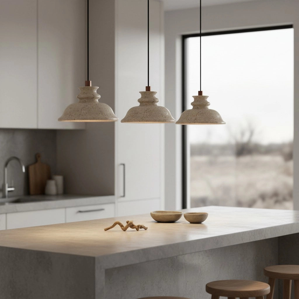 Maja Wabi-Sabi Bell Travertin Pendelleuchte10.webp__PID:7b9124be-9618-4a66-9153-9504e31ff639