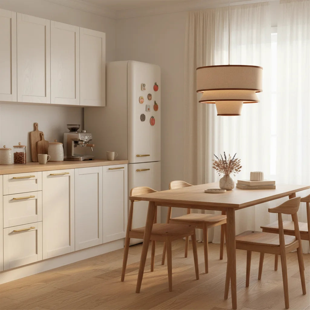Lámpara colgante Caroline moderna de lino y madera de nogal 7.webp__PID:3bfdb1bd-67ed-4a70-adde-3e36e4750b20