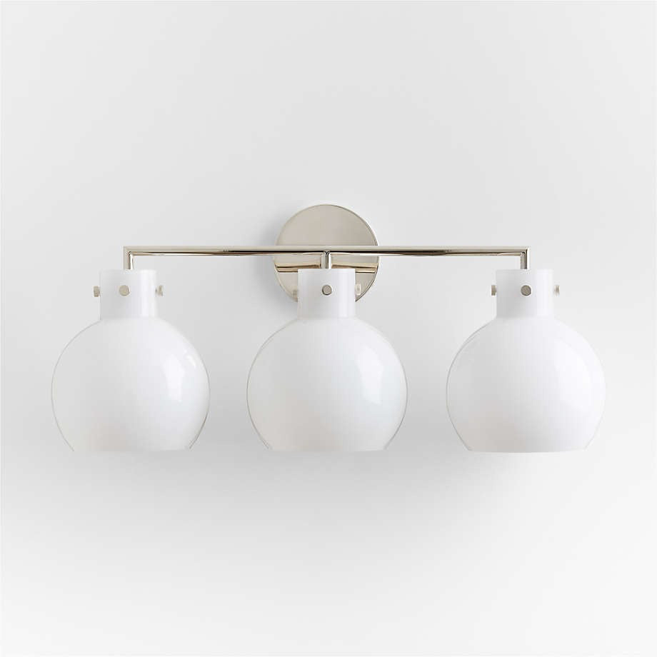 Lampada da parete Jasper Industrial in vetro e metallo, cromo milk.webp__PID:d33362ee-7ac8-4094-a97e-cd85f567d5ed
