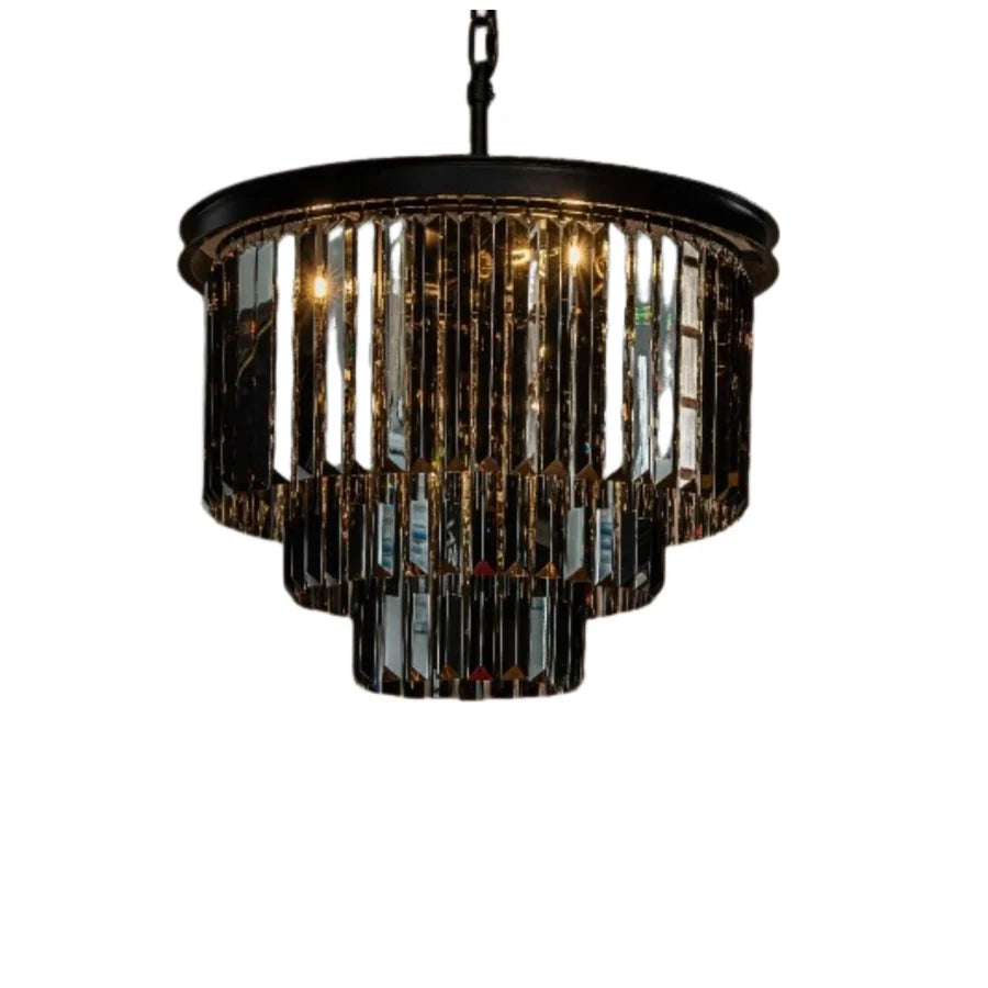 Lustre à tambour en cristal et métal de luxe Kira Vintage sku6.webp__PID:e3153837-4a42-4240-b393-ce2f080e5969
