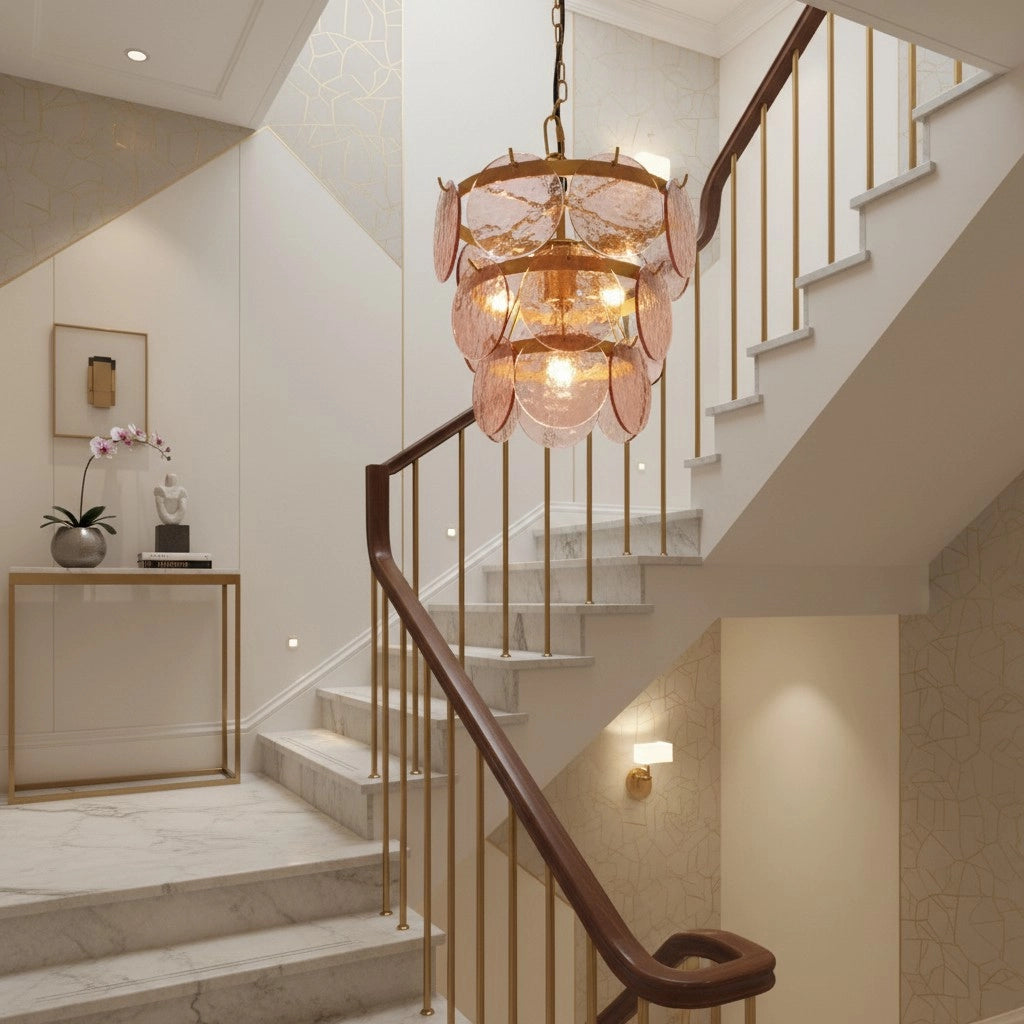 Brage Luxurious Glass Layered Scallop Chandelier9.webp__PID:709f00c9-8de0-44a6-a33e-cba37235dbc0