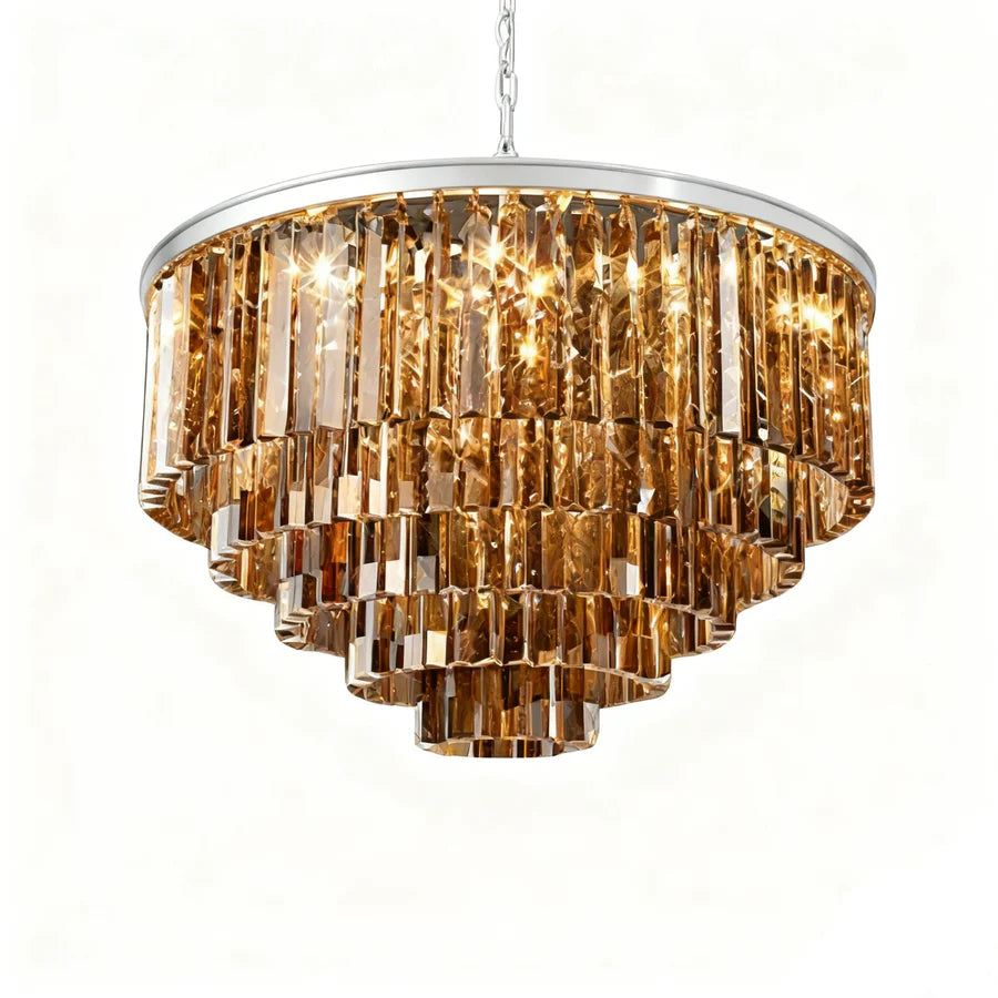 Lustre à tambour en cristal et métal de luxe Kira Vintage sku7.webp__PID:38374a42-4240-4393-8e2f-080e59695143