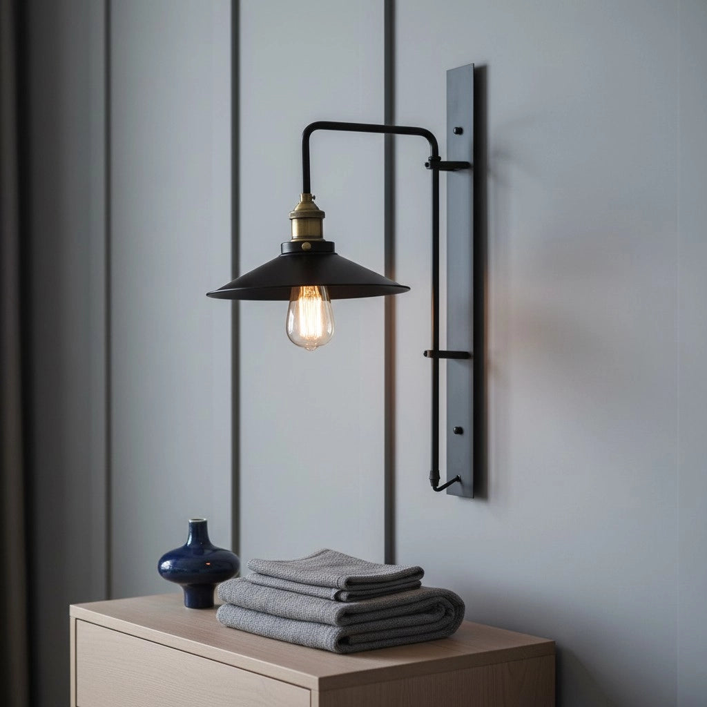 Lampada da parete vintage industriale regolabile in metallo Emile2.webp__PID:579fd113-e9f1-47db-bfbf-459d0beead00