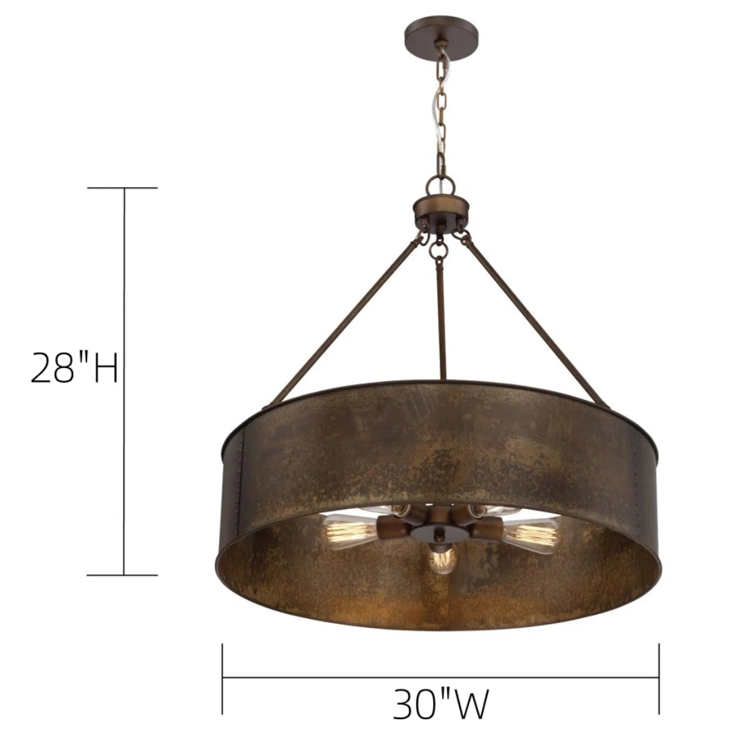 Lampada a sospensione in metallo Bennett Industrial Drum size.webp__PID:2d9fe8af-996f-45a8-8826-9207a1d5e4fe