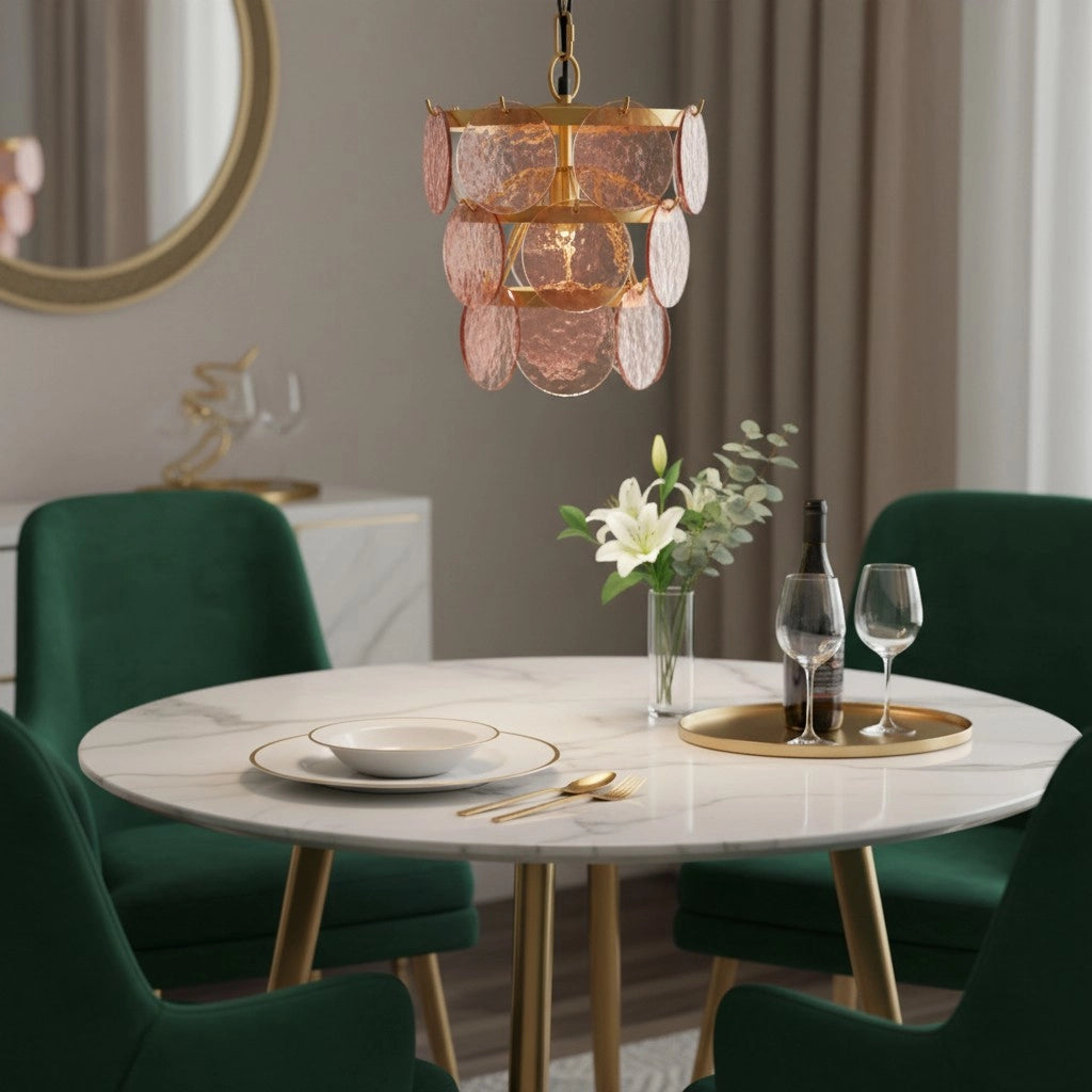 Brage Luxurious Glass Layered Scallop Chandelier13.webp__PID:9f00c98d-e0b4-46a3-becb-a37235dbc0df