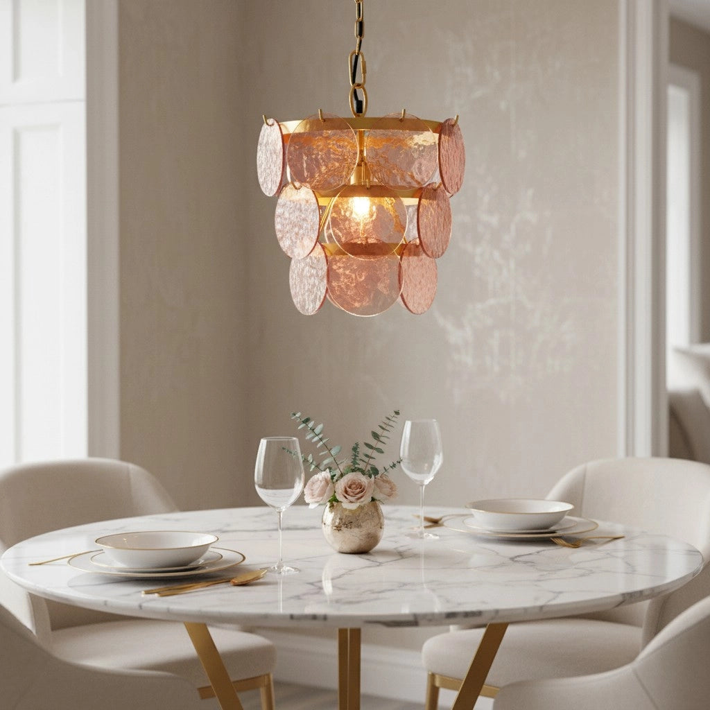 Brage Luxurious Glass Layered Scallop Chandelier7.webp__PID:4676ee3f-0ccf-452d-b385-fef075f8e1f1