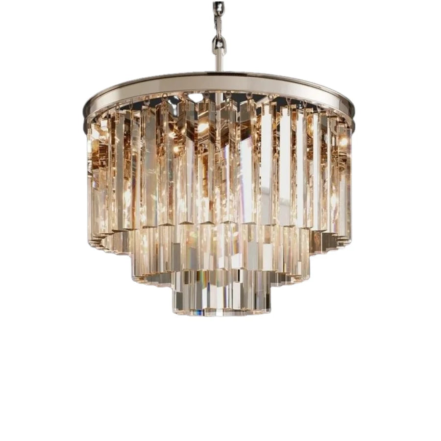 Lustre à tambour en cristal de luxe en métal Kira Vintage sku2.webp__PID: d340cf97-23c4-4a87-ac07-7c5d7be67264