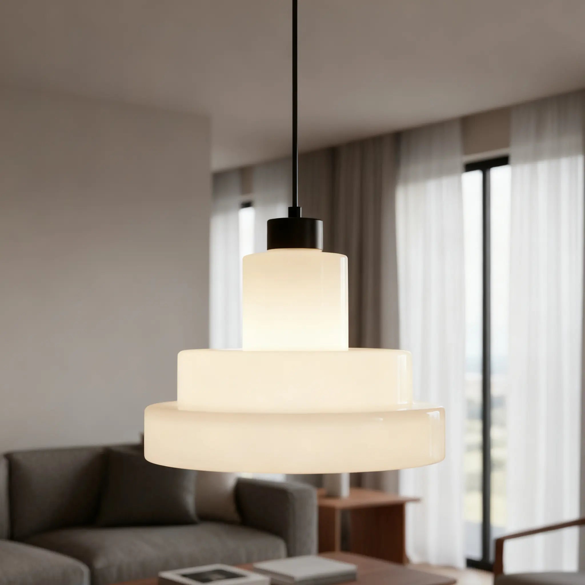Lámpara colgante de vidrio para pastel de varios niveles Arvin26.webp__PID:ce6e11f0-2e2b-4a65-8388-c101f07dac92