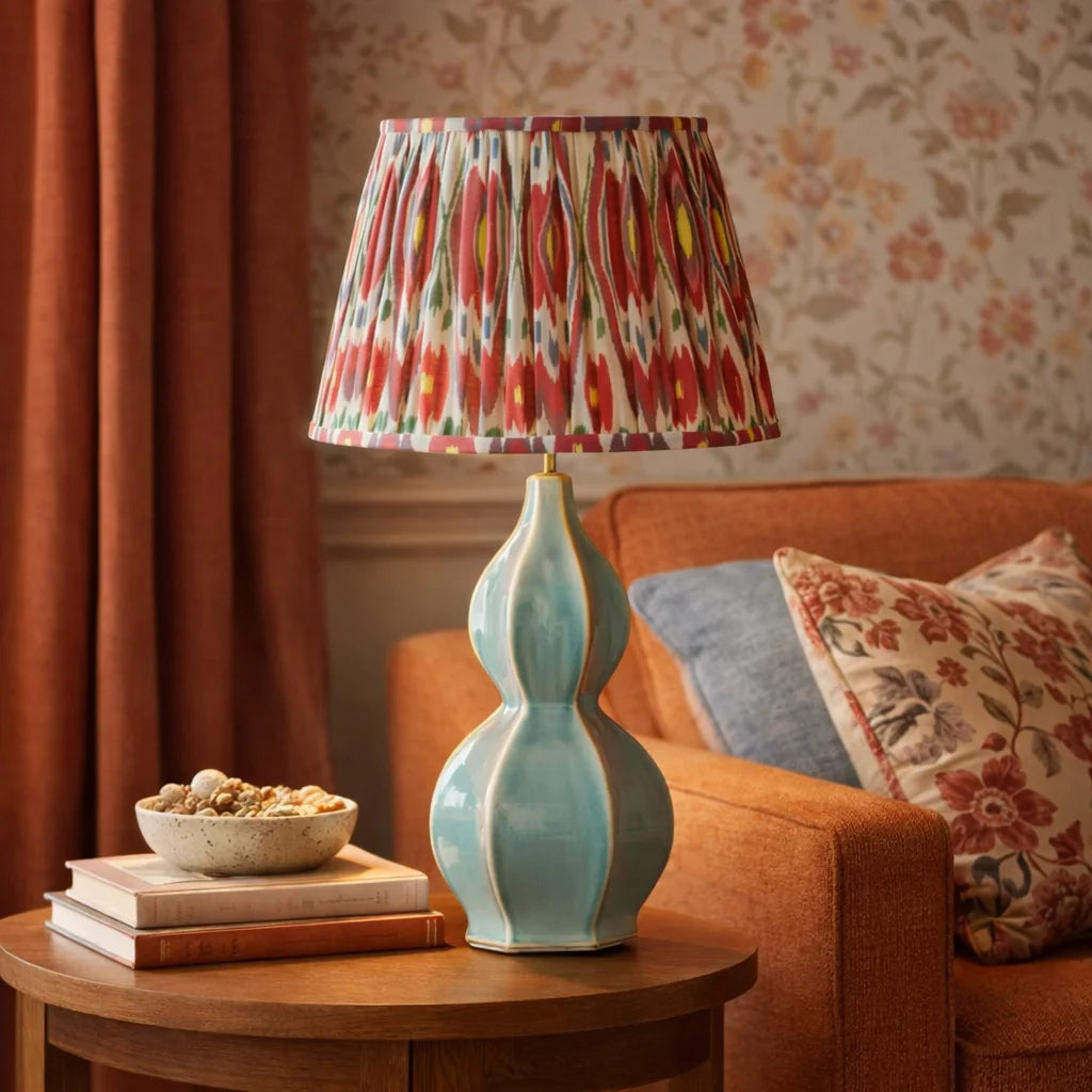 Lolia Vintage Ceramic Gourd Base Table Lamp