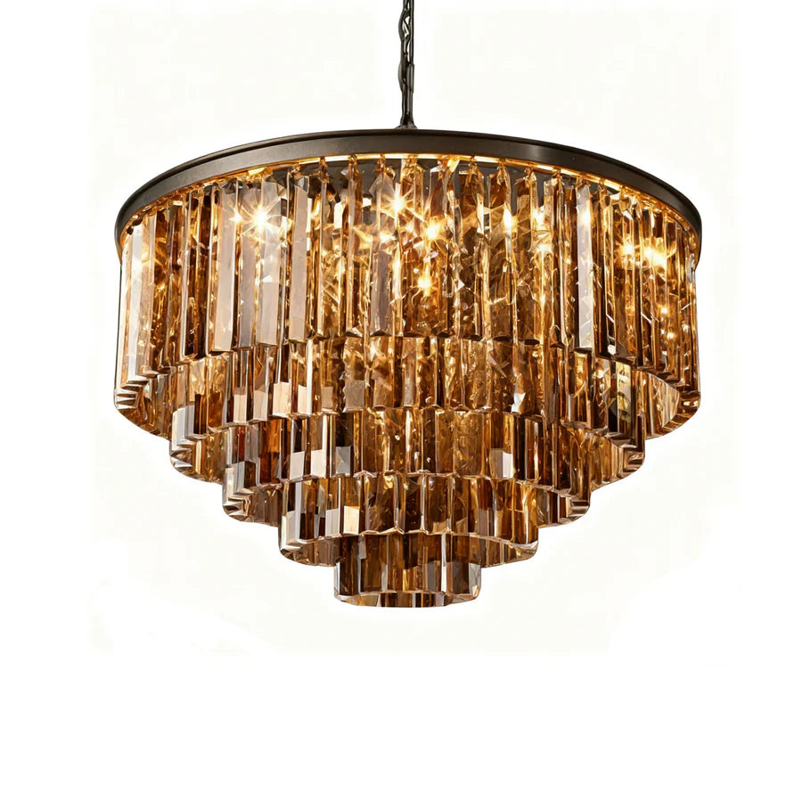 Lustre à tambour en cristal et métal de luxe Kira Vintage sku10.webp__PID:7393ce2f-080e-4969-9143-9955fc95f124