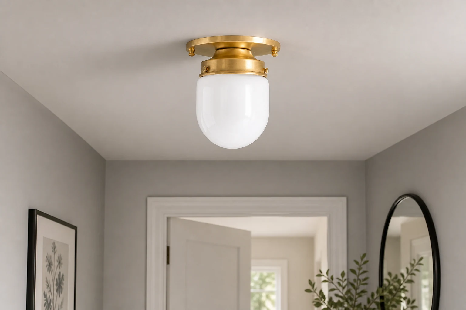Lámpara de techo modelo 9535 para pasillo o habitación pequeña.