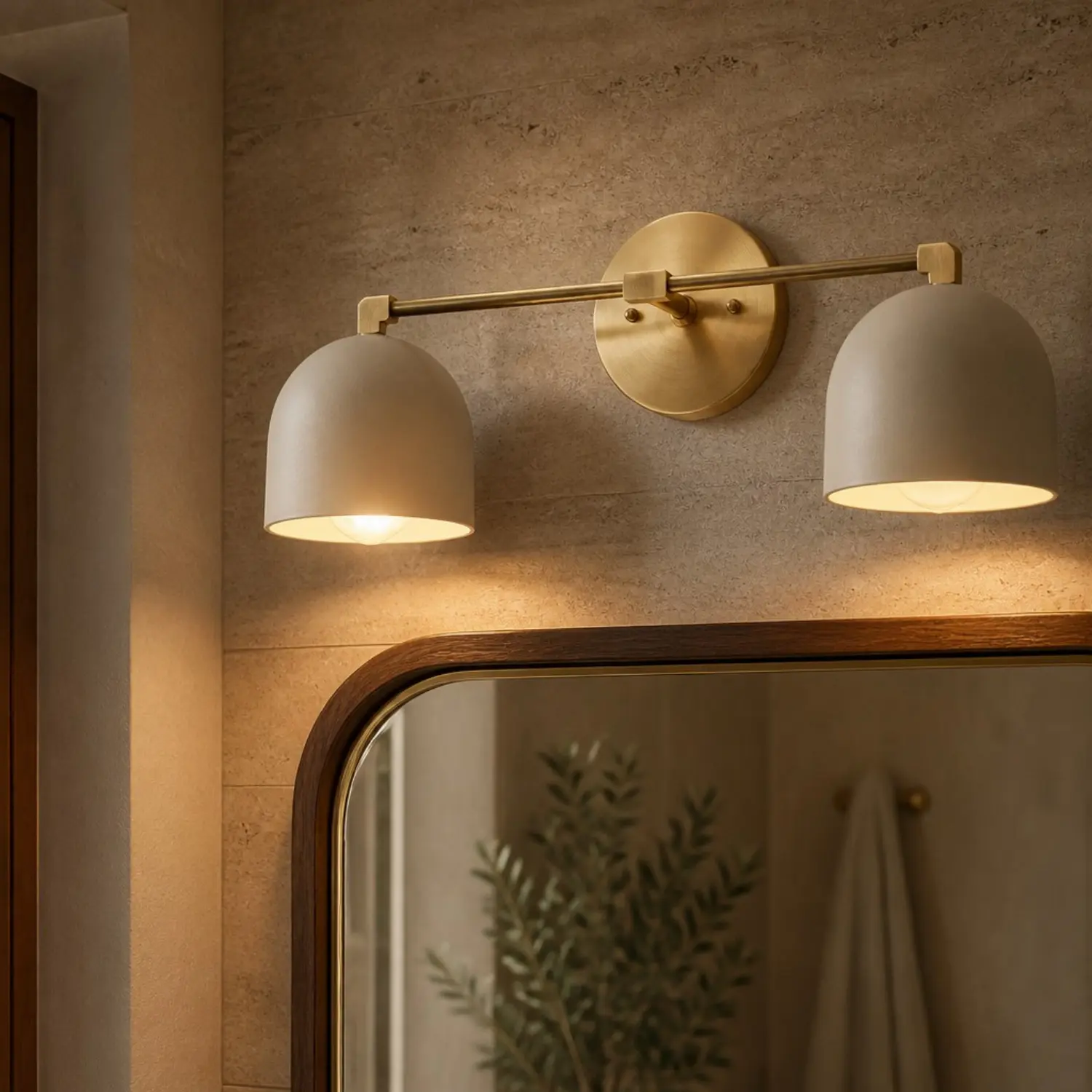 Dome Vanity Wall Light Mid Century Fixture Metal Deep Ball Sconce