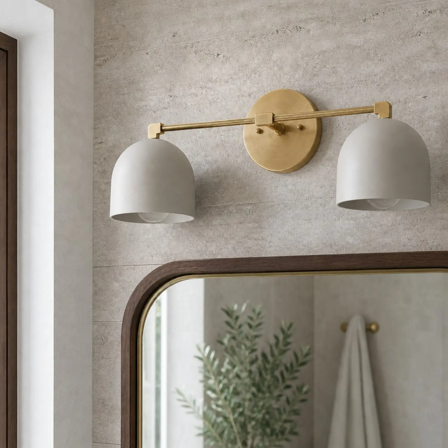 Dome Vanity Wall Light Mid Century Fixture Metal Deep Ball Sconce