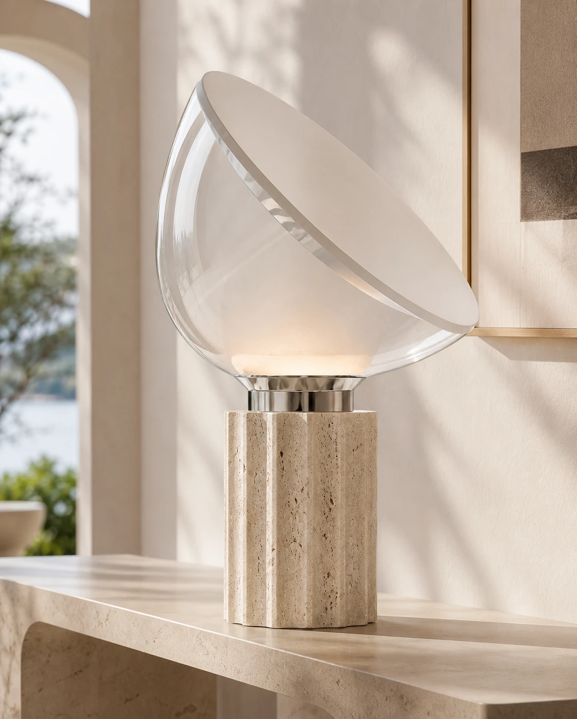 Close view of the large Soline lamp