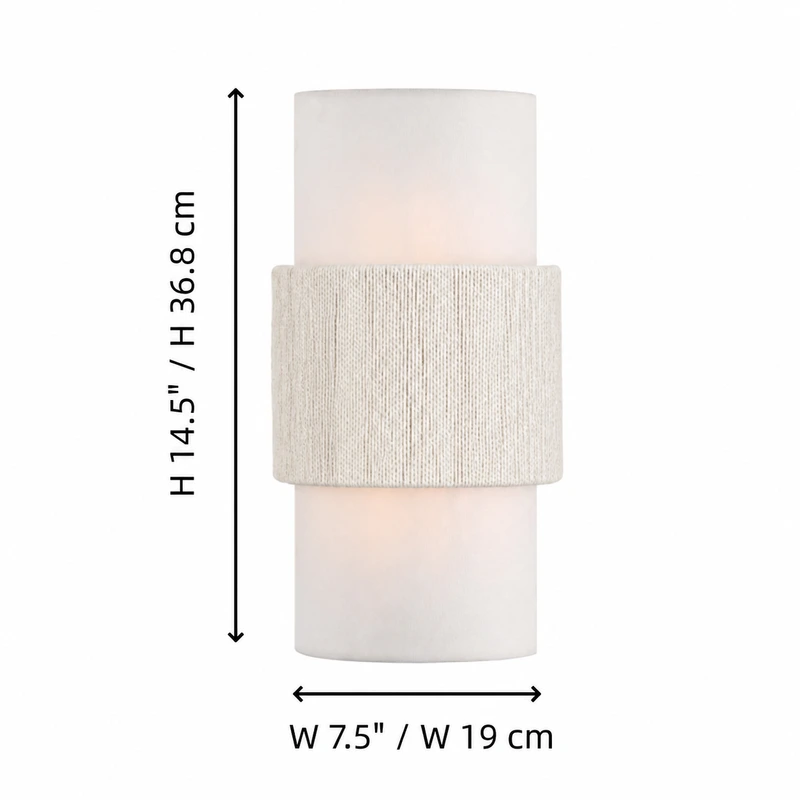 Lampada da parete cilindrica minimalista in lino Freya Nordic4.webp__PID:369ed47b-7ffe-44a4-b9ad-6961a3eb2555