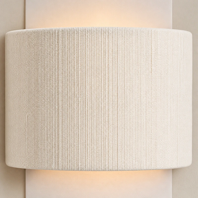 Lampada da parete cilindrica minimalista in lino Freya Nordic3.webp__PID:e08b369e-d47b-4ffe-b4a4-b9ad6961a3eb
