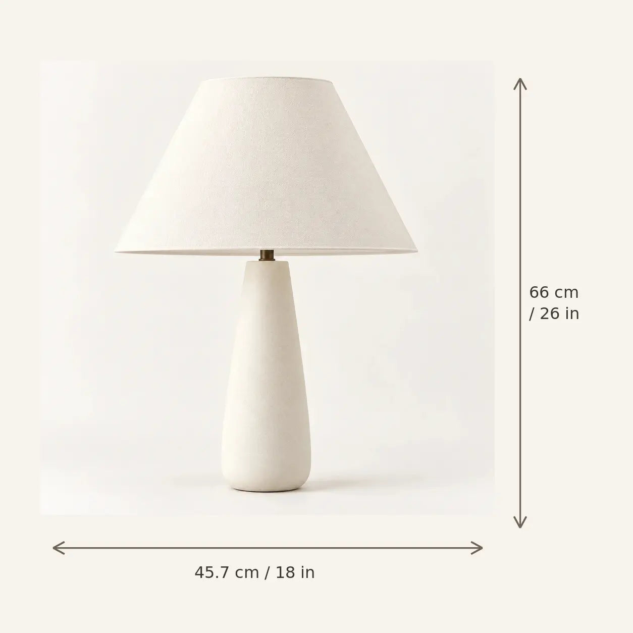 Alden table lamp dimensions